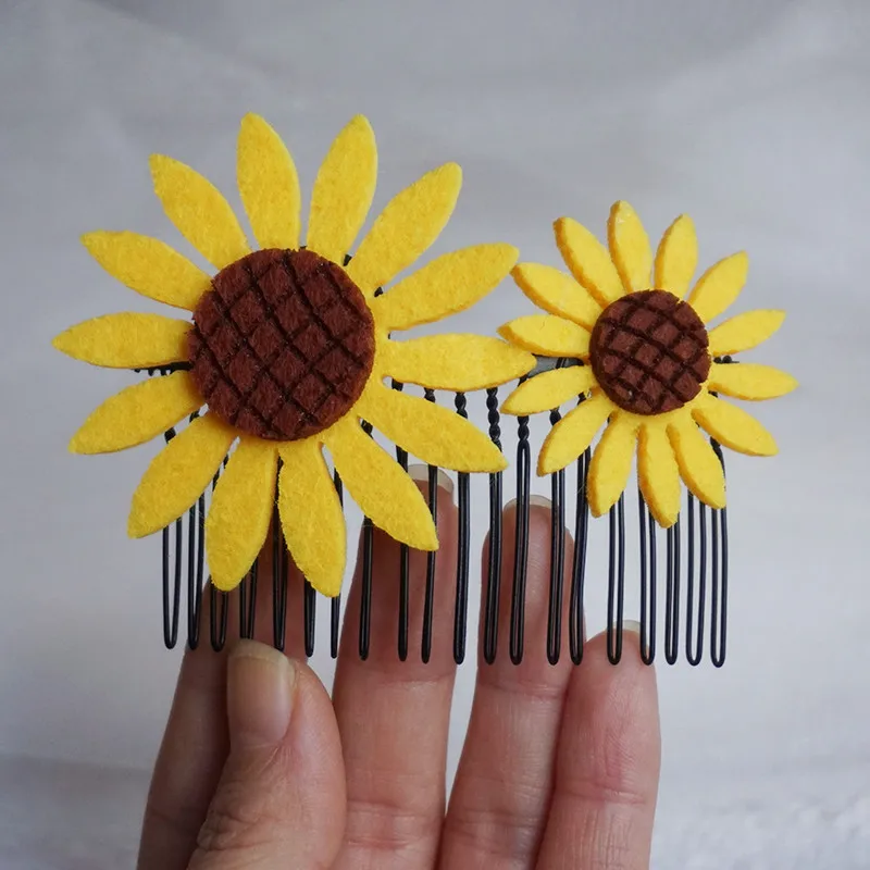 

Гребень для волос с подсолнухами, свадебные аксессуары для волос, женские Украшения для волос, подарок