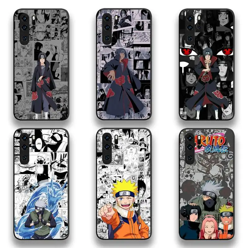 

Japan Anime Uzumaki NARUTO Uchiha Itachi Kakashi Phone Case For Huawei P20 P30 P40 lite E Pro Mate 40 30 20 Pro P Smart 2020