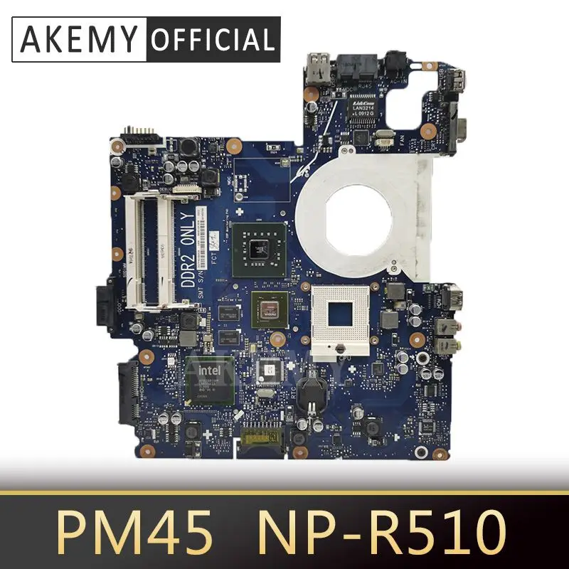 

Akemy Mainboard BA41-00921A For Samsung NP-R510 R610 Laptop Motherboard BA41-00920A BA41-00919A mainboard PM45 G98-600-U2