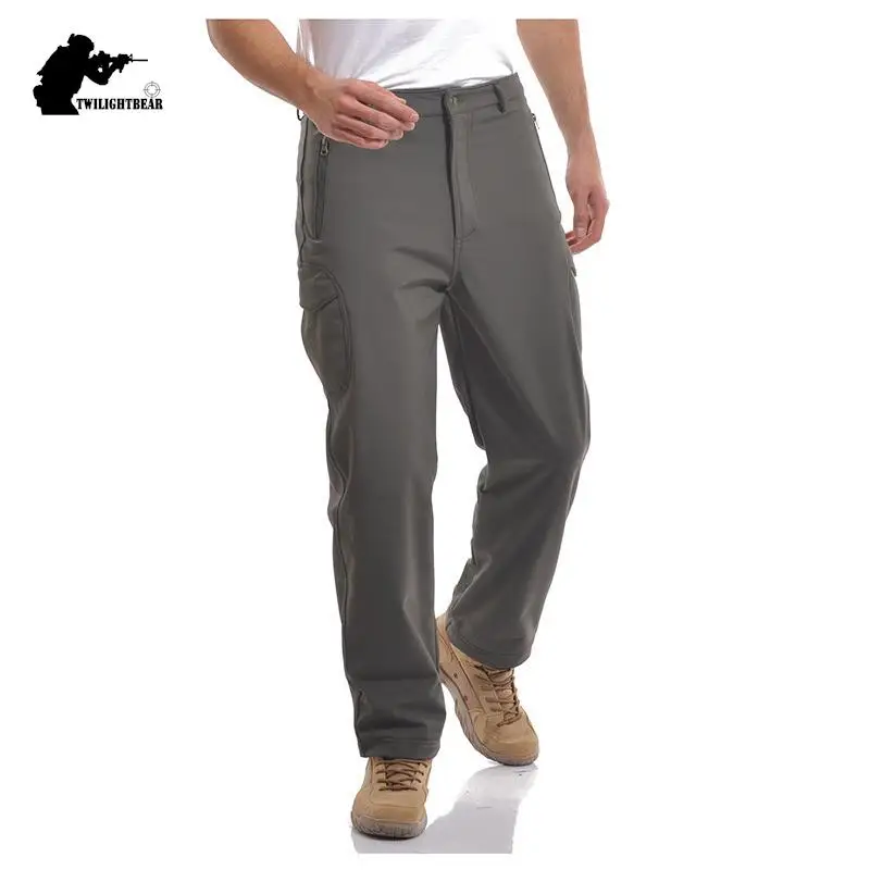 

Мягкие тактические штаны с Акульей кожей, мужские многокарманные водонепроницаемые камуфляжные брюки-карго, мужские брюки для кемпинга AYM5