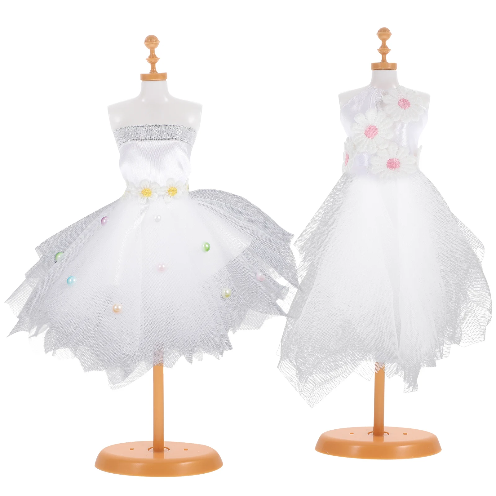 

1 Set Kids Crafts Fashion Kits DIY Sewing Material For Baby Girl Diy Costume Designer Hand Made Toy Gauze Skirt Material Bag