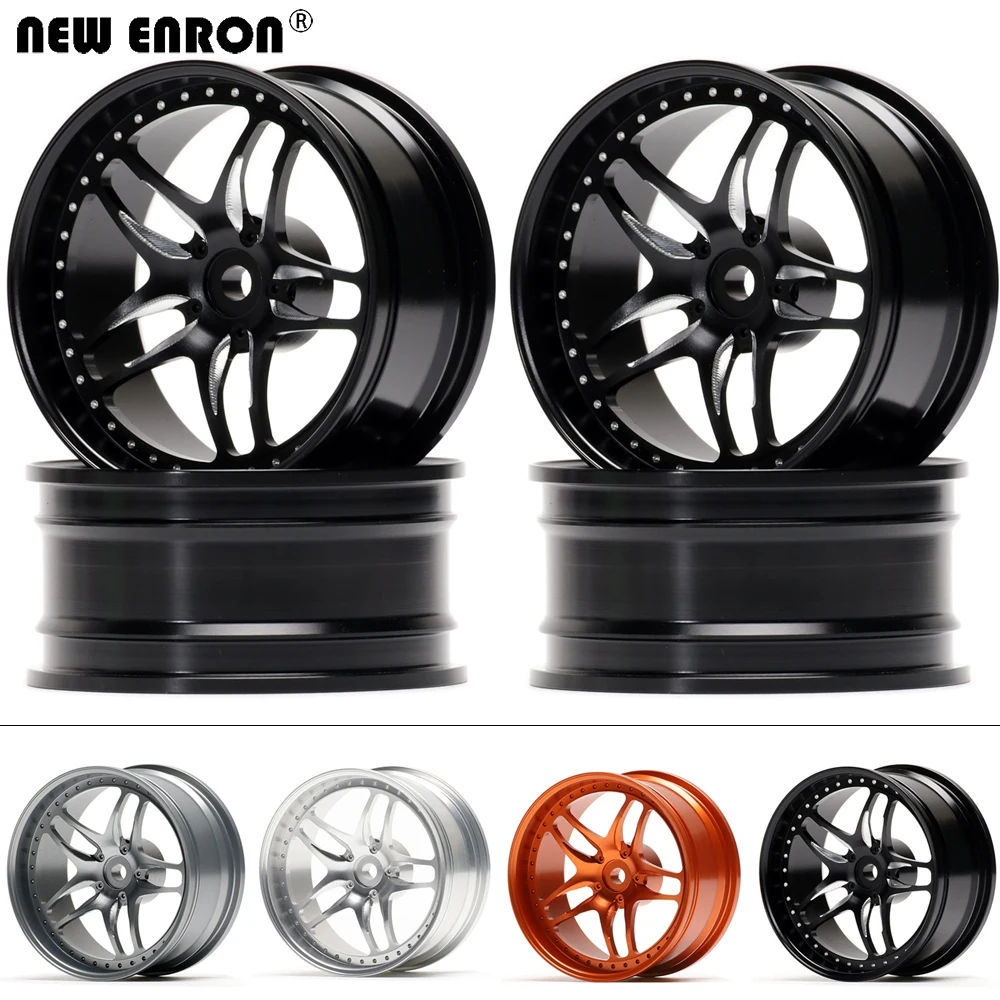 

NEW ENRON 4Pcs 1.9" Aluminium Alloy 5Spoke 52*45*26mm Wheel Rim Wheel Hub For RC Car 1/10 On-Road Drift HPI Kyosho RedCat SAKURA