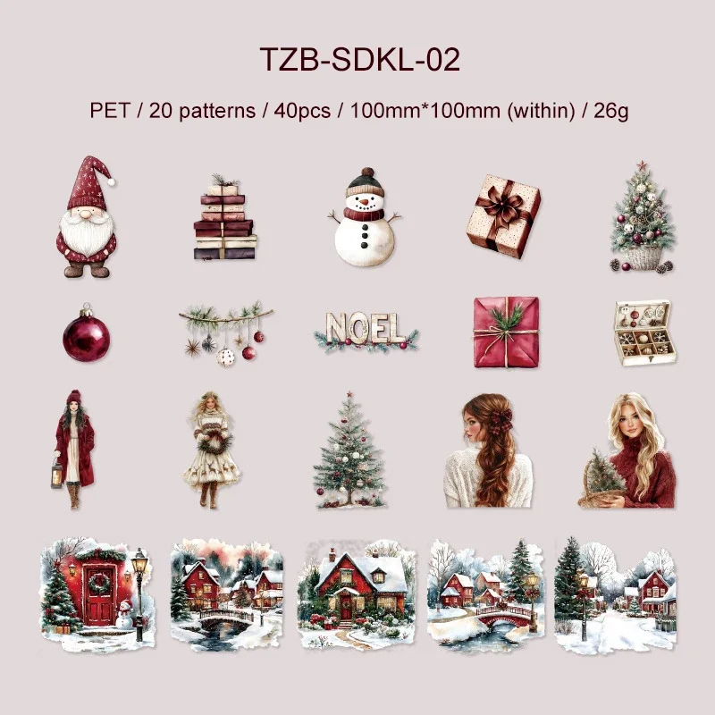 

Набор стикеров JIANWU Merry Christmas Series