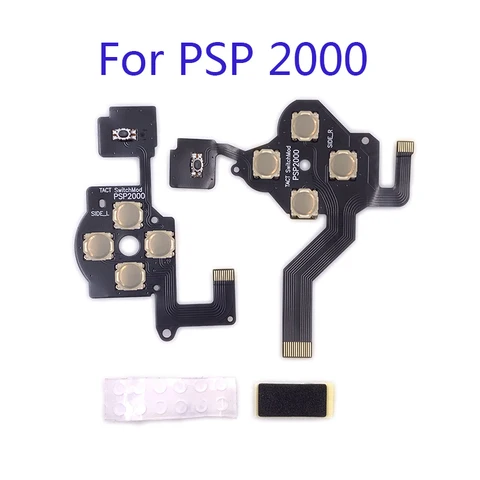 1 комплект проводящей пленки, запасная часть, замена левой и правой L R кнопки, пленка для PSP 1000/2000/3000, новый гибкий кабель консоли 095