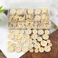 100pcs 152025mm 2 holes wooden buttons handmade with love handicraft diy clothing hats sewing accessories scrapbooking decor