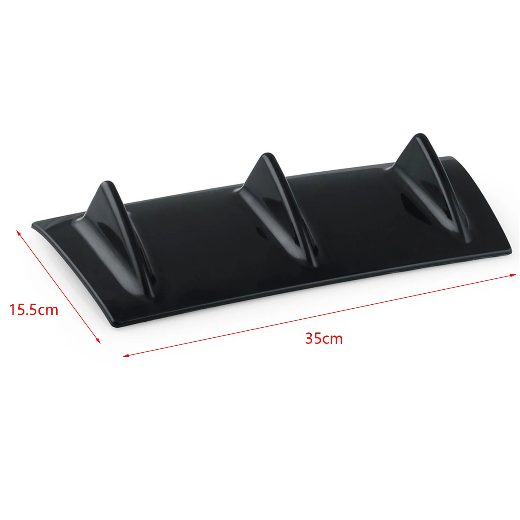 Универсальный Автомобильный задний сплиттер диффузор в виде акулы 3 плавника