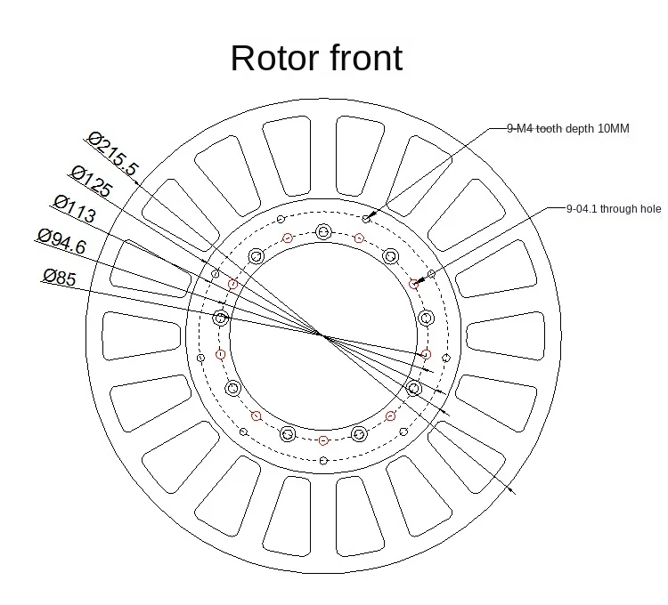 Haoji 20310 крутящий момент 10 Нм бесщеточный двигатель постоянного тока с большим
