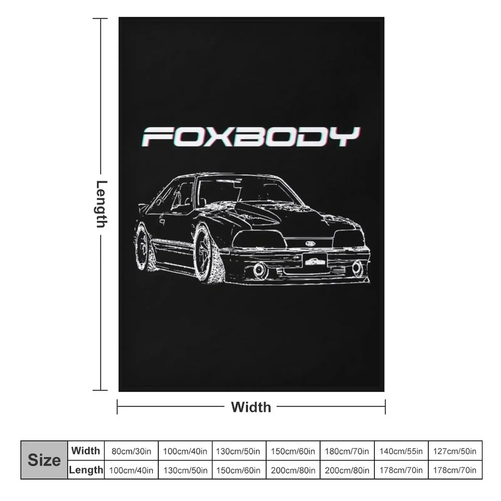 Фланелевое одеяло Mustang Fox Body