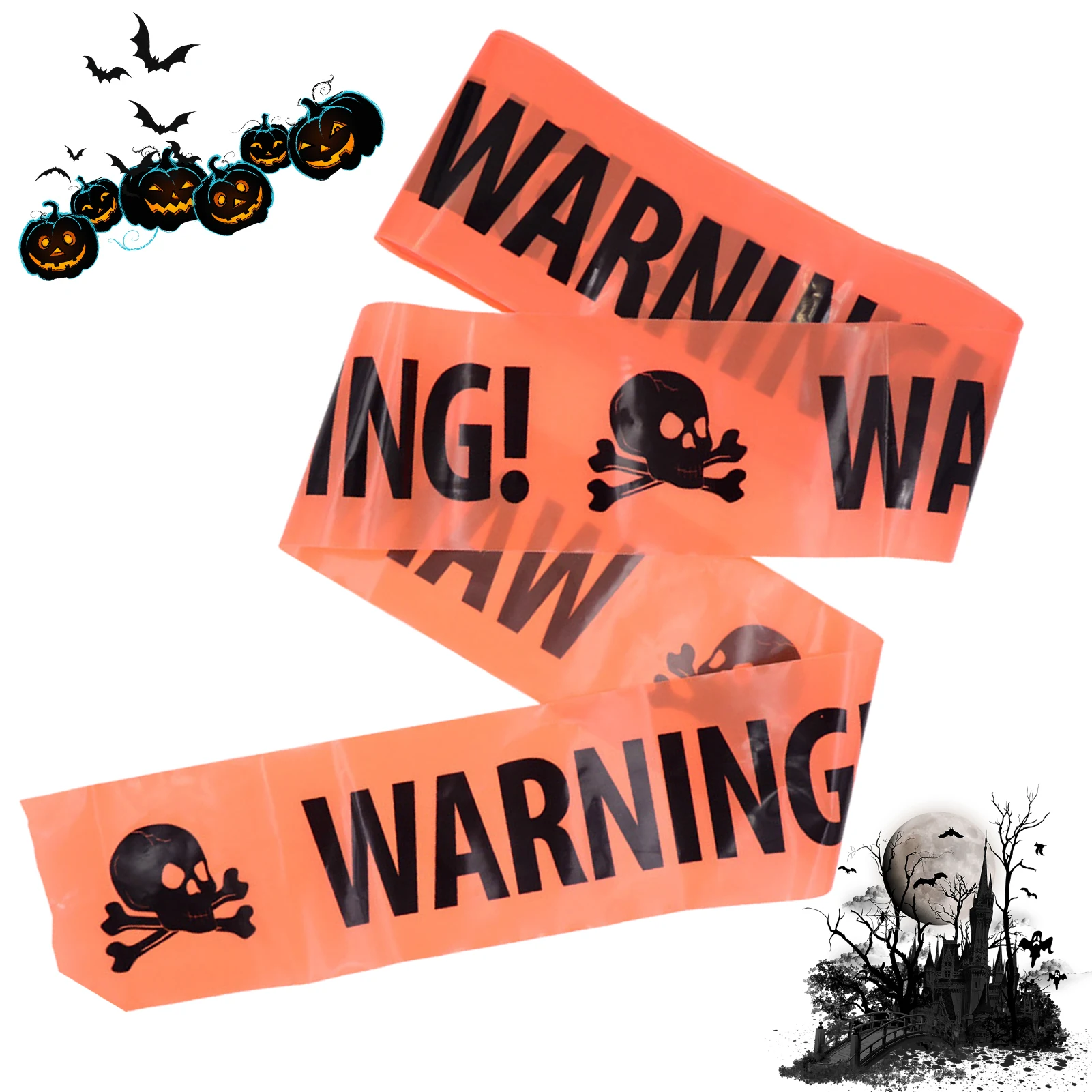 

Halloween Warning Tape Signs Halloween Props Danger Warning Line New Isolation Belt Sign Halloween Home Garden Decor 6 meter