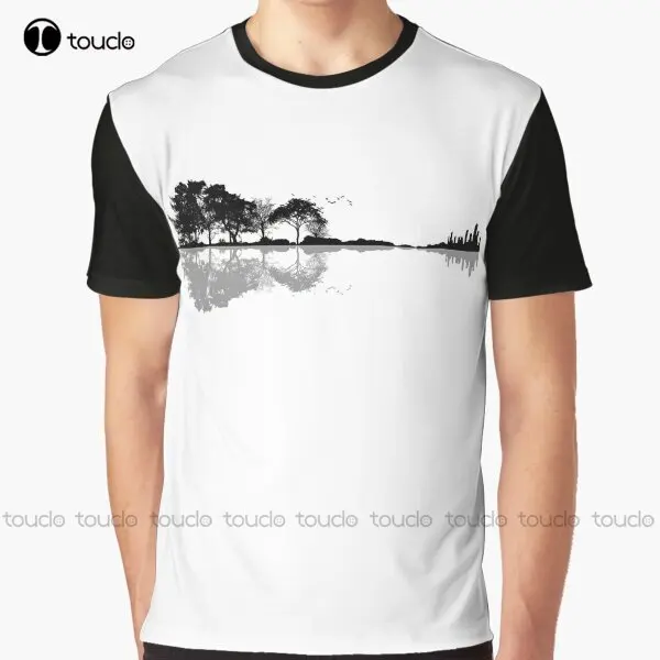 

Nature Guitar Graphic T-Shirt Custom Aldult Teen Unisex Digital Printing Tee Shirts Custom Gift Xxs-5Xl Streetwear