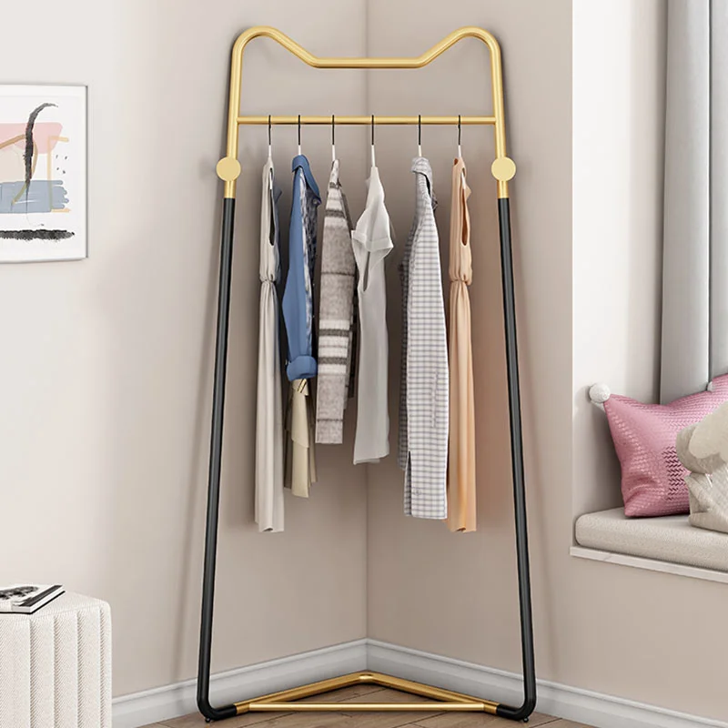 

Entrance Minimalist Clothes Rack Bedroom Portable Aesthetic Modern Clothes Rack Balcony Metal Perchero De Pie Home Eccessories