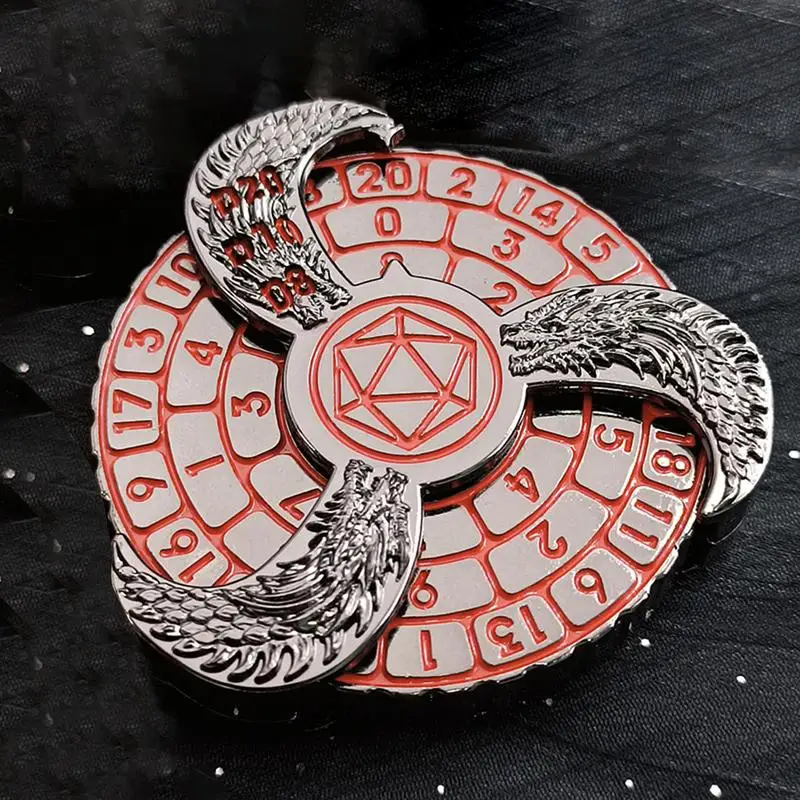 Вращающиеся уникальные игральные кости Спиннер гироскоп кубики для пальцев РПГ