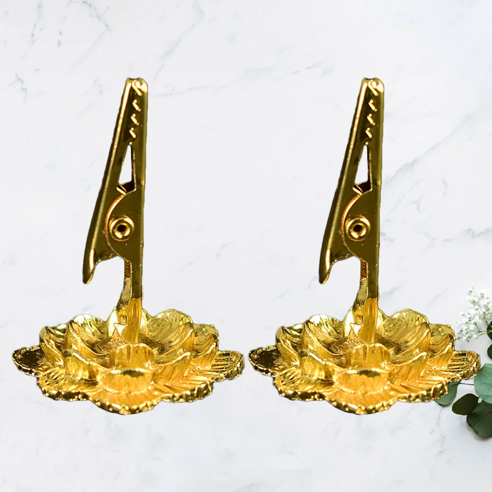 

Incense Clip Holder Burner Lotus Coil Censer Stick Clips Sticks Stand Flower