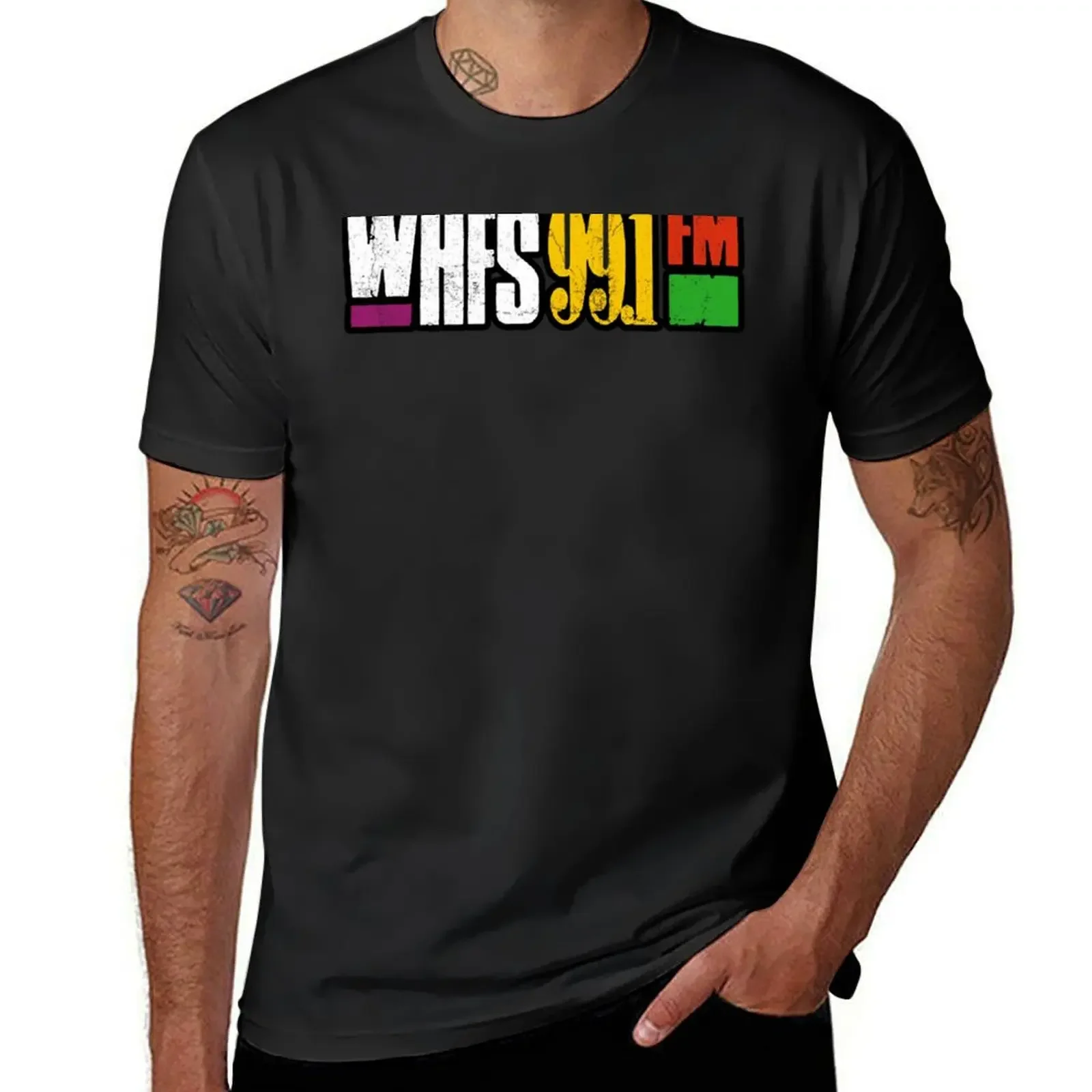 Футболка WHFS 99 1 с FM-радио футболка аниме-фигурками винтажные футболки спортивные