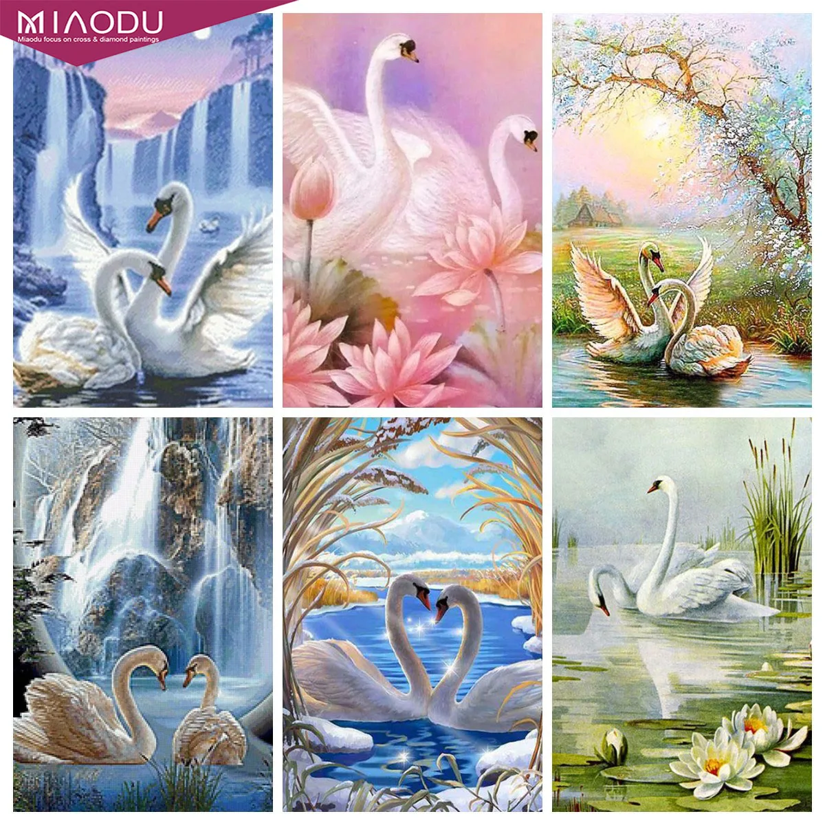

5D Diamond Painting Fantasy Swan Pifcture Rhienstones Diamond Embroidery Animals Cross Stitch Art Handmade Home Decoration Gifts