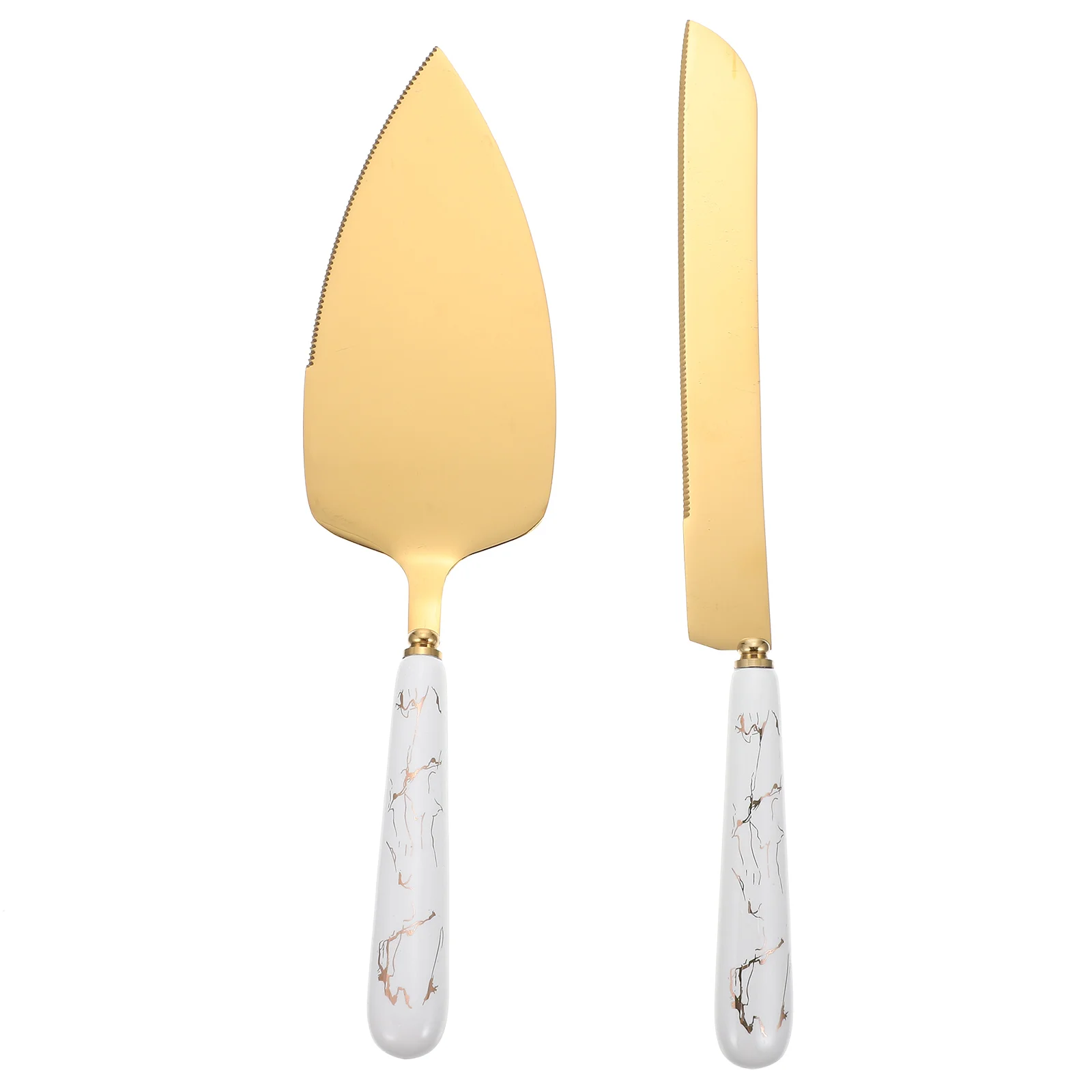 

Cake Server Spatulapizza Set Pie Steellifter Stainlesscheese Wedding Butter Dessert Cutting Toolhandle Serving Gold Party Slicer