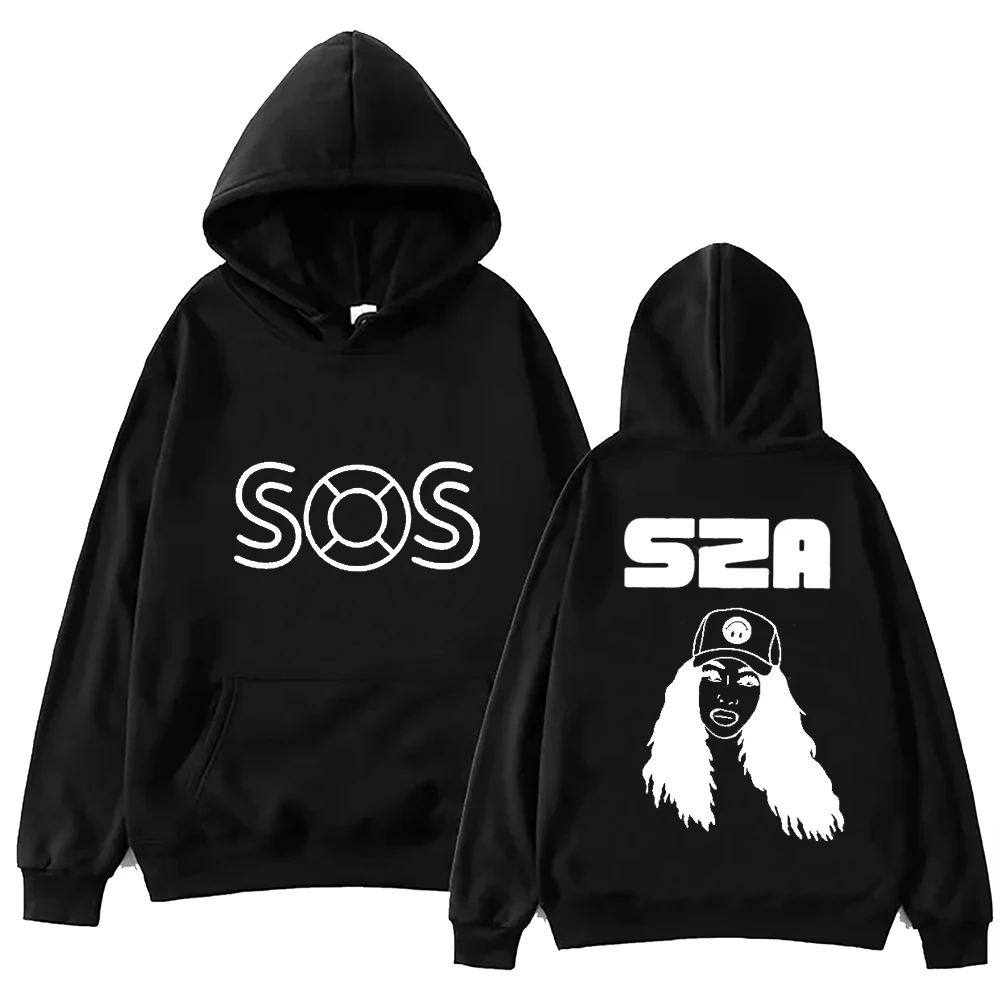 Толстовка с капюшоном SOS свитшот длинным рукавом подарок для музыкальных фанатов