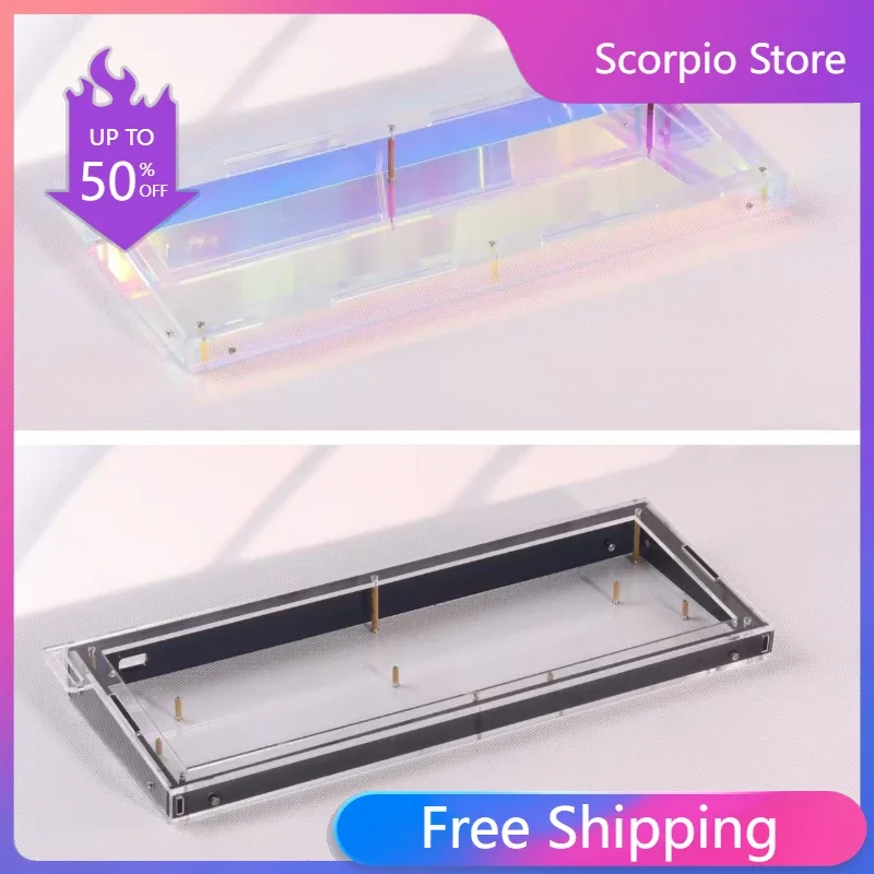 НОВЫЙ чехол GH60 акриловый корпус для 60% механической игровой клавиатуры база Wooting60