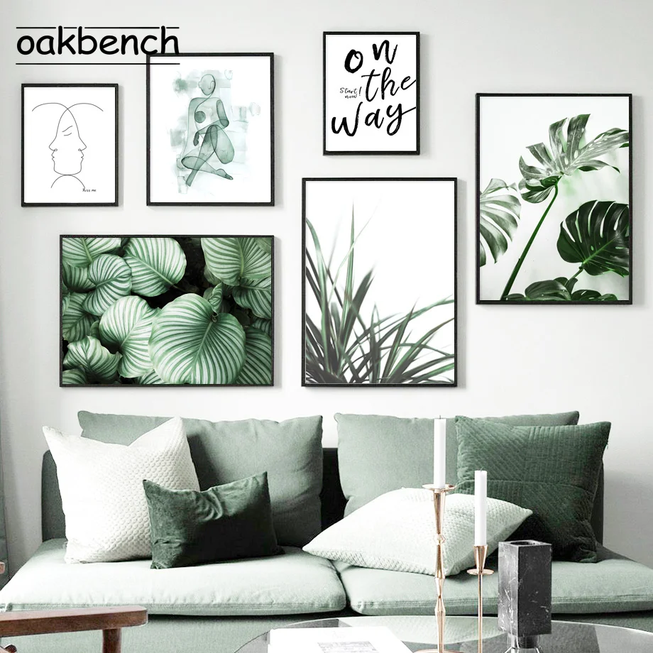 

Arrowroot холст живопись монстера художественные принты зеленая фотография HD ПЕЧАТЬ Плакаты скандинавские настенные плакаты декор гостиной