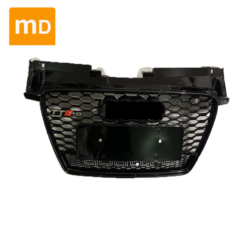 Глянцевые черные решетки радиатора с Сотами для Audi TT/TTS 2008-2015 модифицированные