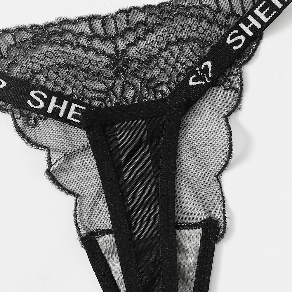 Сексуальные трусики-танга с принтом и низкой посадкой прозрачные трусики