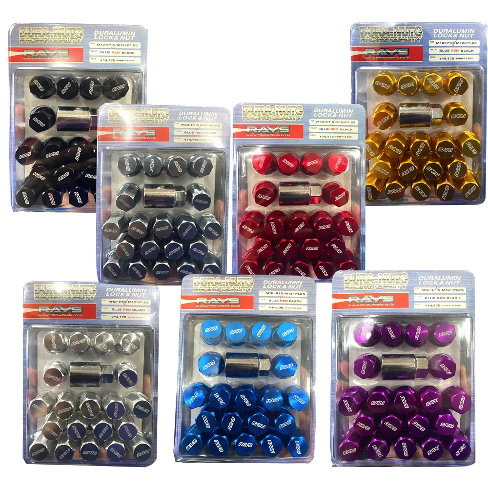 Колесные гайки лучей инженерного стиля блокировочные наконечники 1 25 для SUBARU IMPREZA