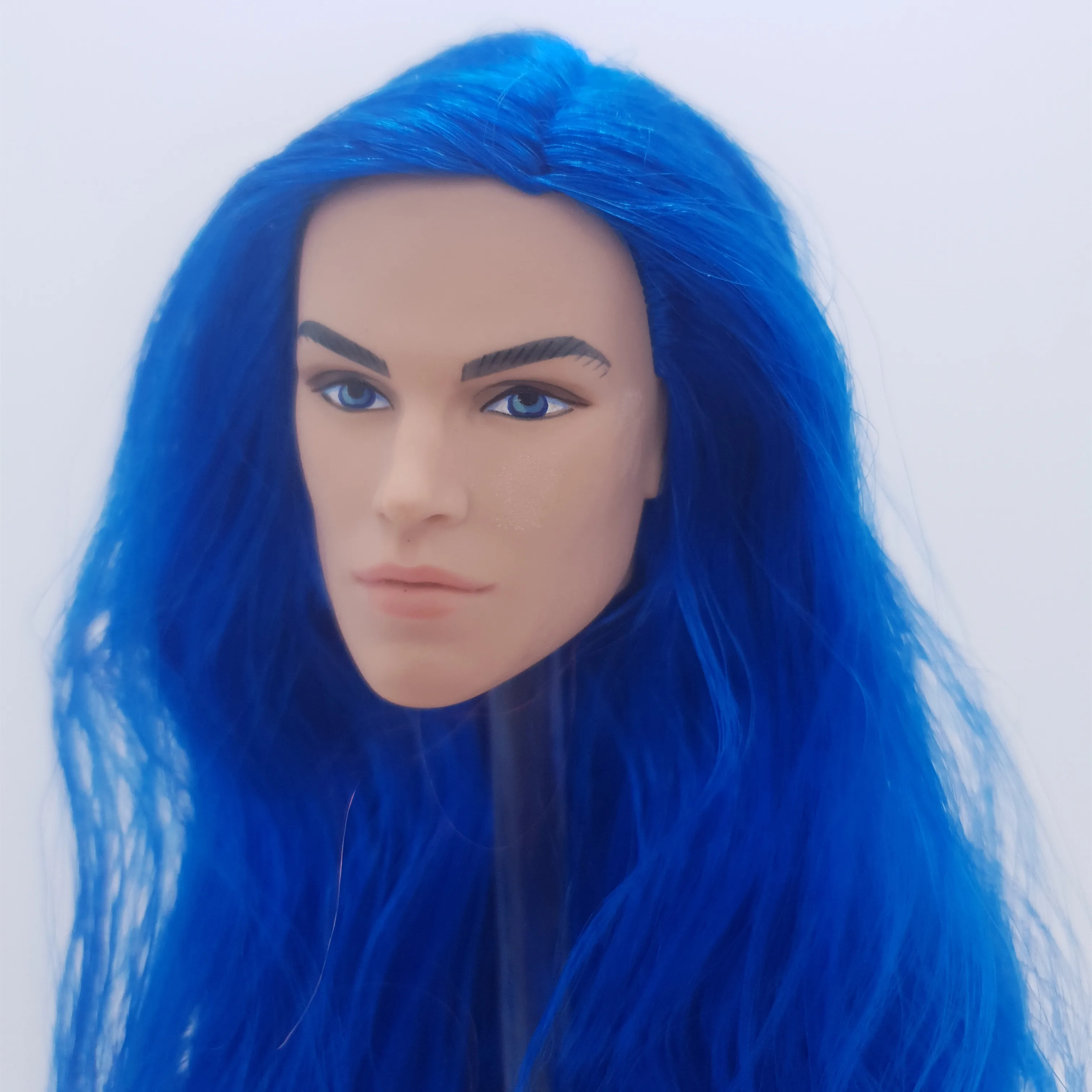 

Модные королевские волосы JEM и голограммы Homme FR с белой кожей, рурированные мужские кукольные головы Ноя фарадея