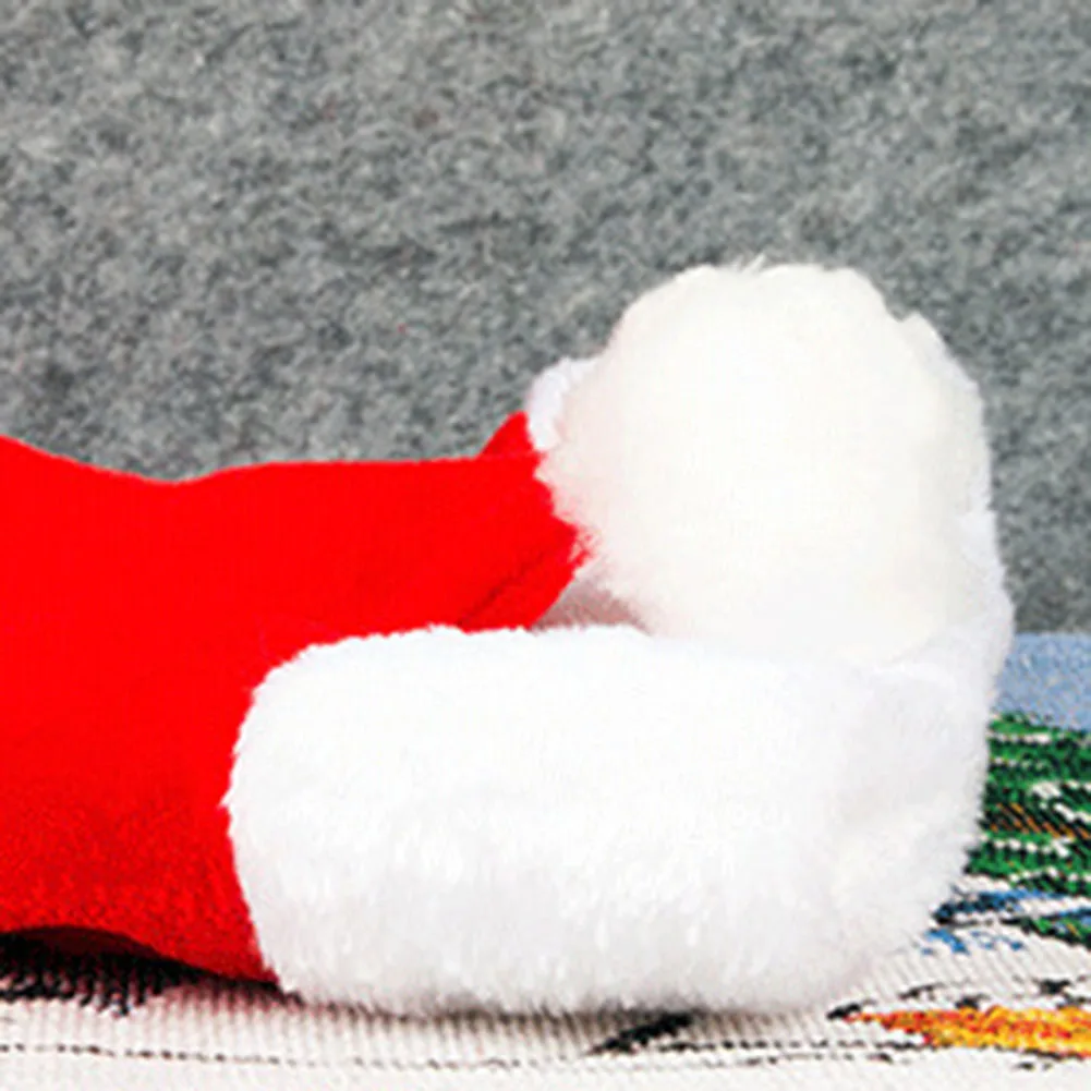 Праздничный головной убор рождественская шапка милый помпон детский однотонный