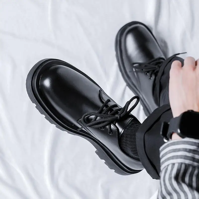 Элегантные мужские туфли кожаные модельные туфли-оксфорды Итальянские