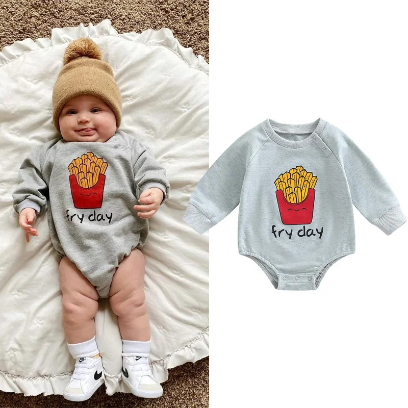 

Комбинезон хлопковый, для мальчиков, осенний, Повседневный, с буквенным принтом, с длинным рукавом