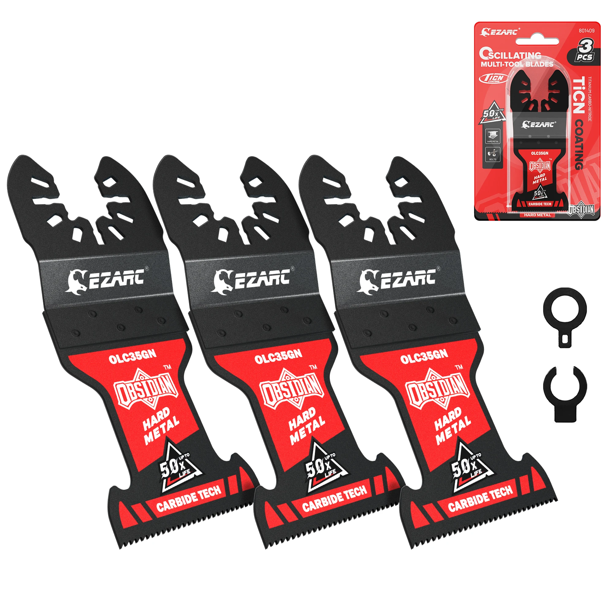 

3 Упаковки Твердосплавных Осциллирующих Пил, Многофункциональные Быстросъемные Лезвия Для Твердого Металла, Дерева И Крепежа