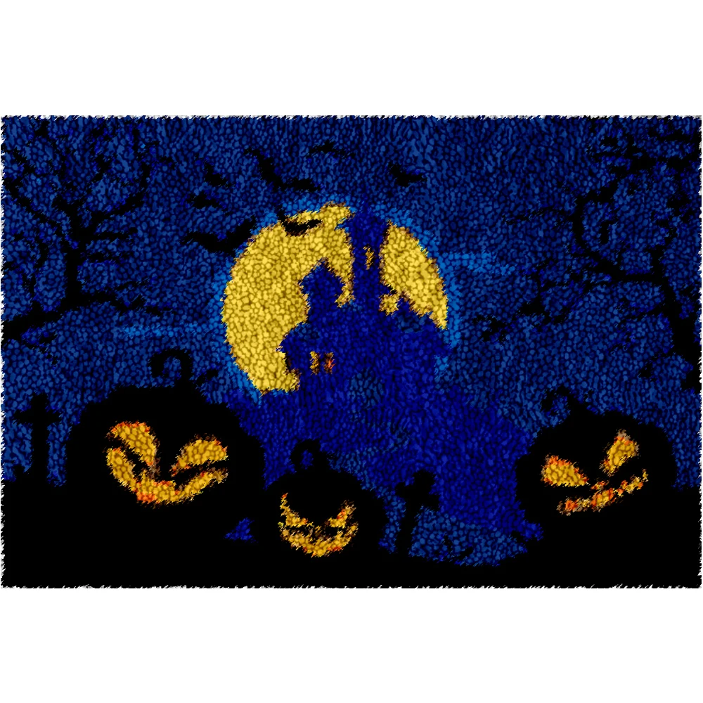 

Craft kits for adults Creative adults hobby Latch hook kits carpet with printed canvas Carpet embroidery Rug making kits