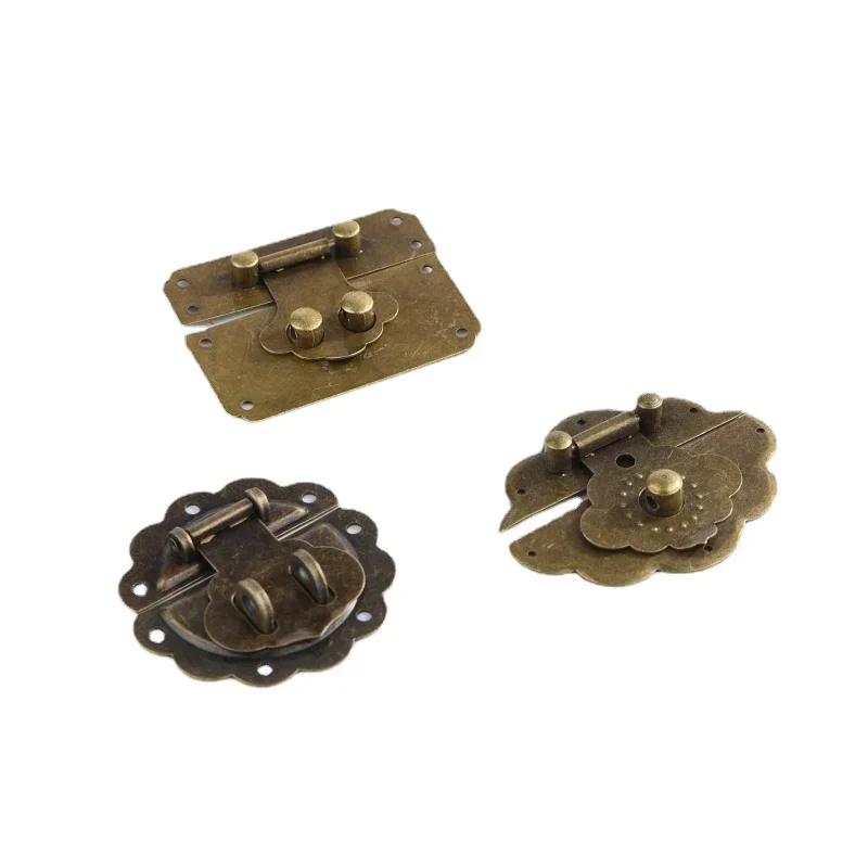 1 шт. старинная искусственная кожа с застежкой-пряжкой деревянная шкатулка для