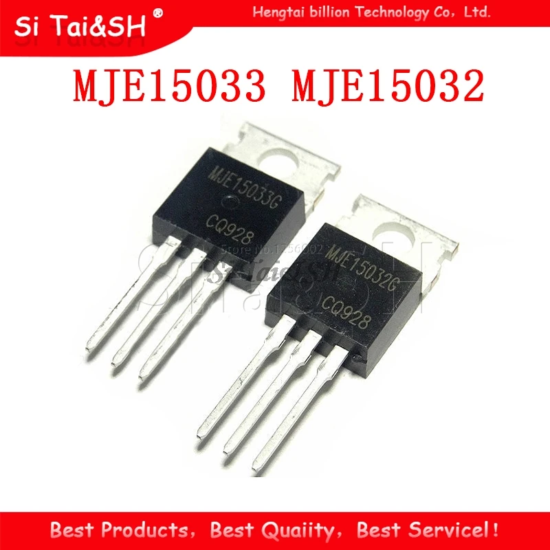 10 шт. 5 пар (5 шт MJE15033G + MJE15032G ) TO-220 MJE15033 MJE15032 TO220