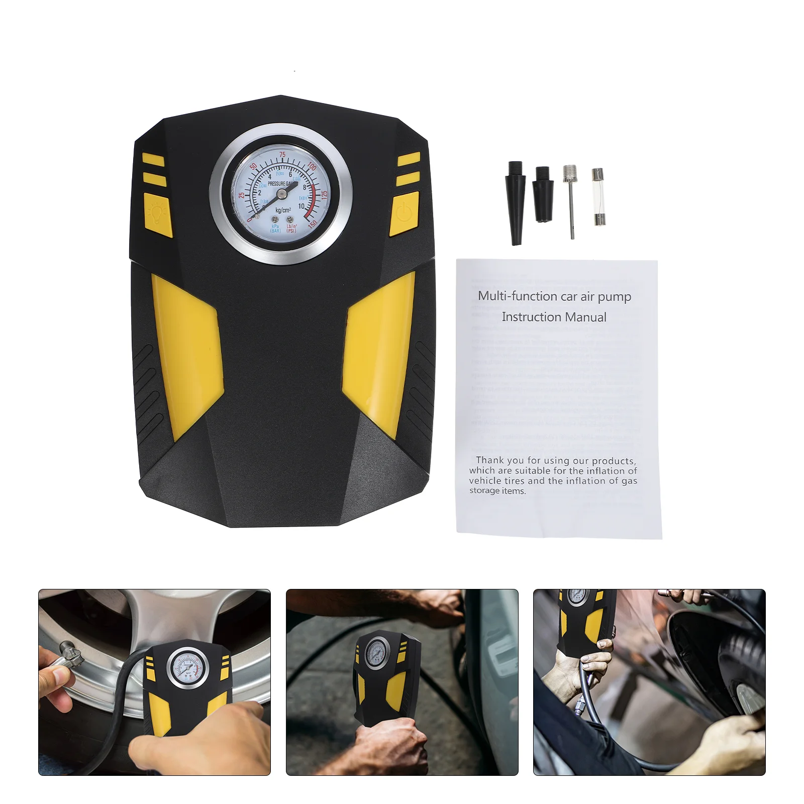 

Vehicle Air Pump Car Tire Pump Auto Tyre Pressure Monitor Tyre Inflatable Pump