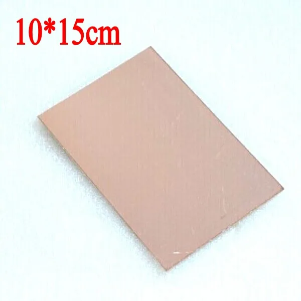 

10PCS/LOT FR4 Blank Copper Clad Circuit Board Single Side 10x15cm PCB 1.5~1.6MM