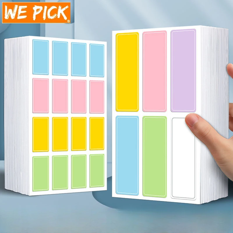 

Label Sticker Index Classification Colorful Handwritten Self-adhesive Name Sticker Waterproof School Office Supplies Stationery