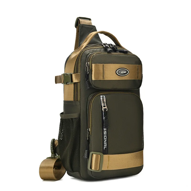 

Bag Fashion Shoulder Crossbody Sport Trend Travel Chest High Bag Men's Bags Multifunction Sling Capacity For Outdoor Male