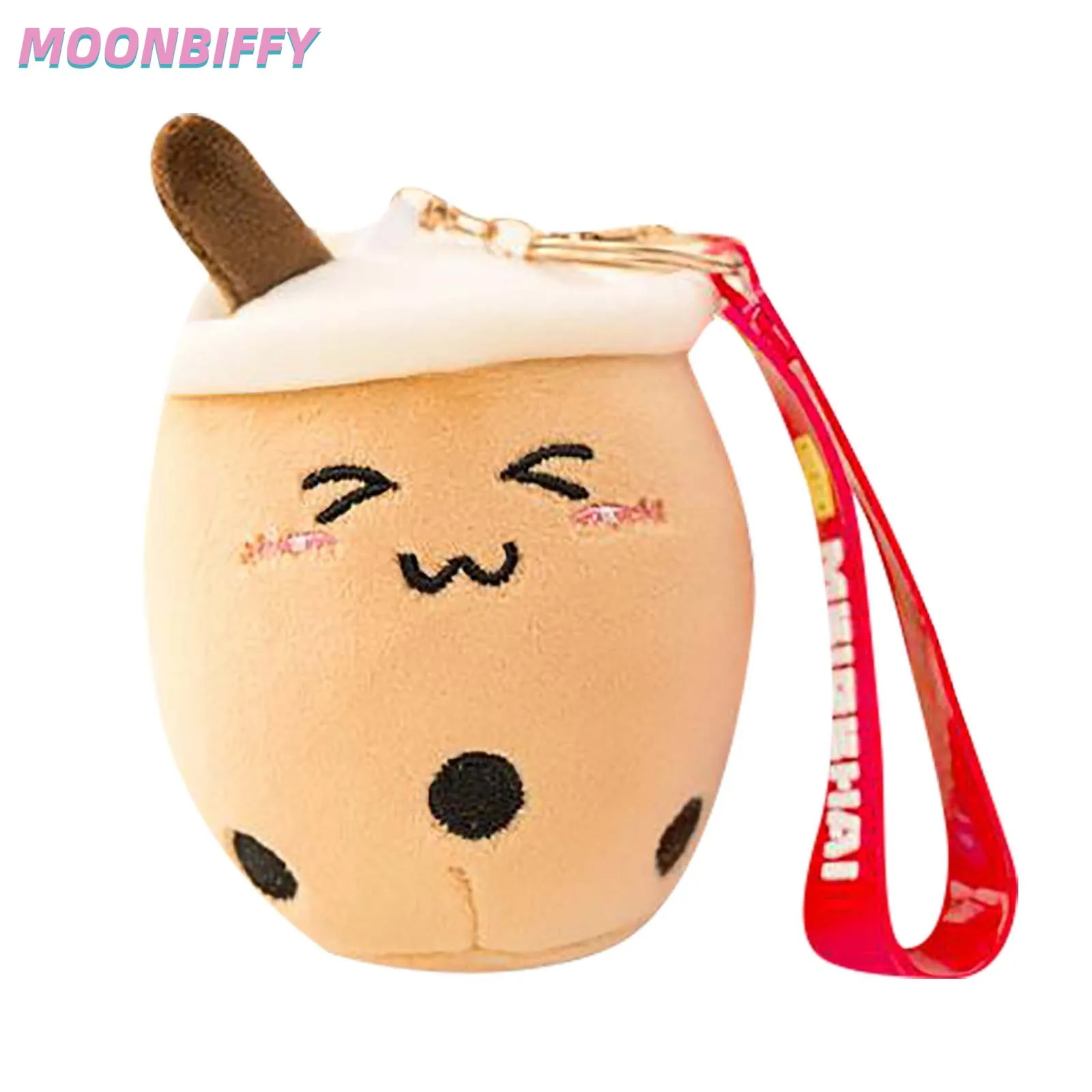 

Keychain Ring Pendant Plush Toys Kids Gift 10cm Plush Key Chain Milk Tea Cup Doll Backpack Soft Stuffed Cartoon Doll Plush Bag