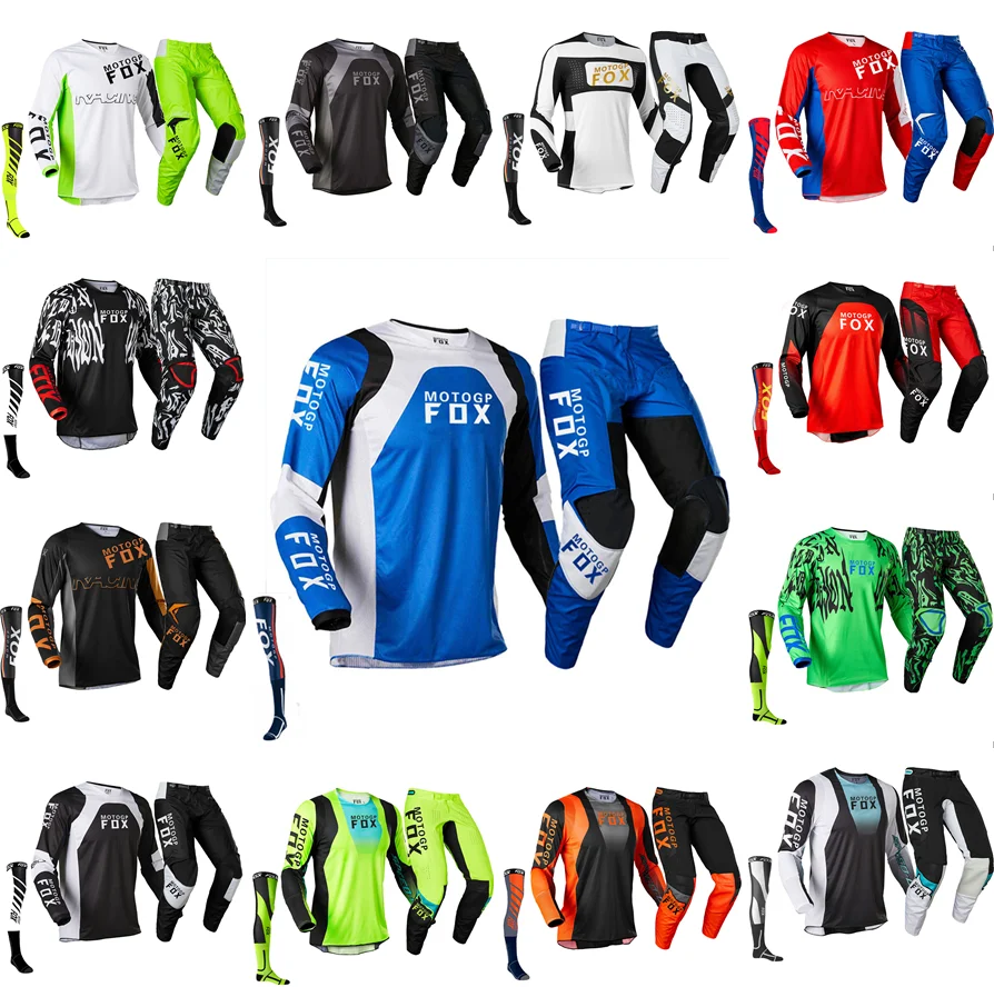 

2022 new motogpfox safety protection three-piece travel downhill sports suit