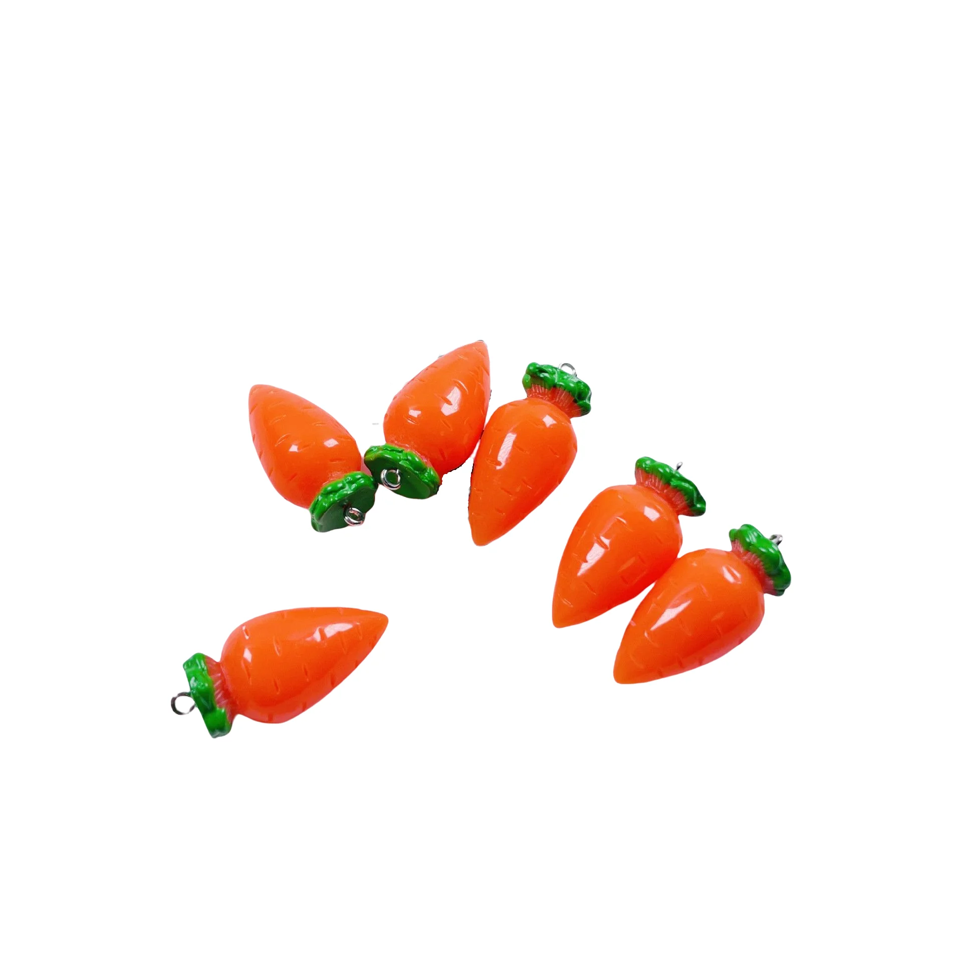 

10Pcs Resin Charms 3D Carrot Corn Fruit Pendants For DIY Jewelry Findings Making Keychain Necklaces Bracelet Craft Accessories
