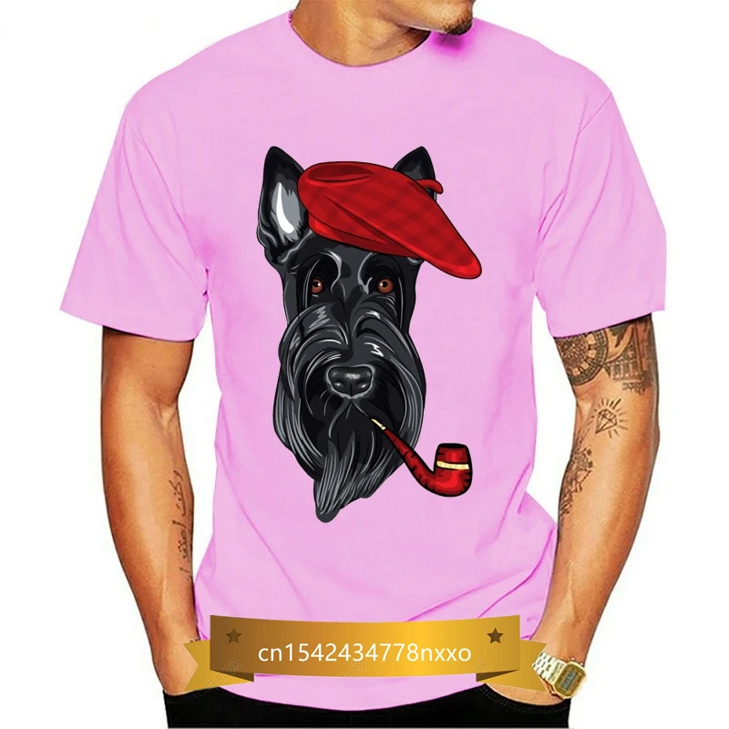 

Men Scottish Terrier 3D Print T Shirt Unique Design Short Sleeve Organic Cotton Big Size T-shirt