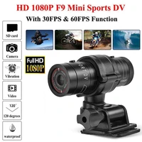 hd 1080p sports bike car portable camcorder f9 motorcycle helmet usb mini camera video surveillance recorder dv cctv waterproof