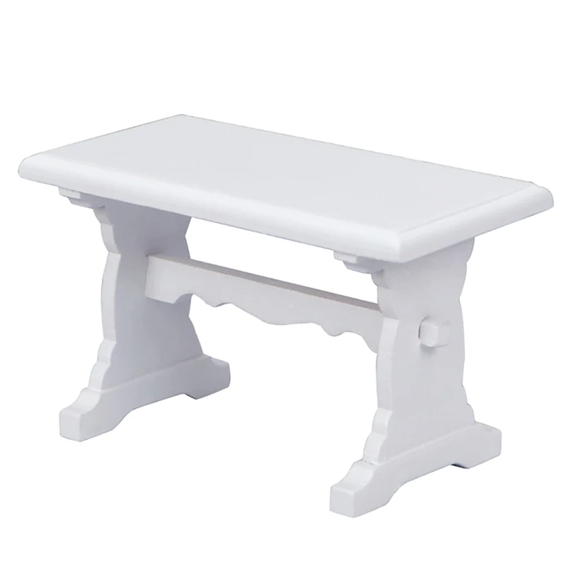 

Мини-мебель для кукольного домика 1:12, кабинет, микросцена, модель, белый стол, компьютерный стол, подходит для детей, игрушка