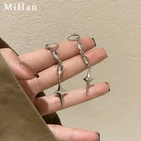 mihan modern jewelry geometric earrings popular design high quality shiny crystal drop earrings for party gifts wholesale