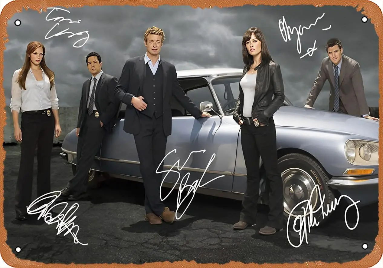 Менталист Литой предварительно подписанный фотопринт Металлическая жестяная