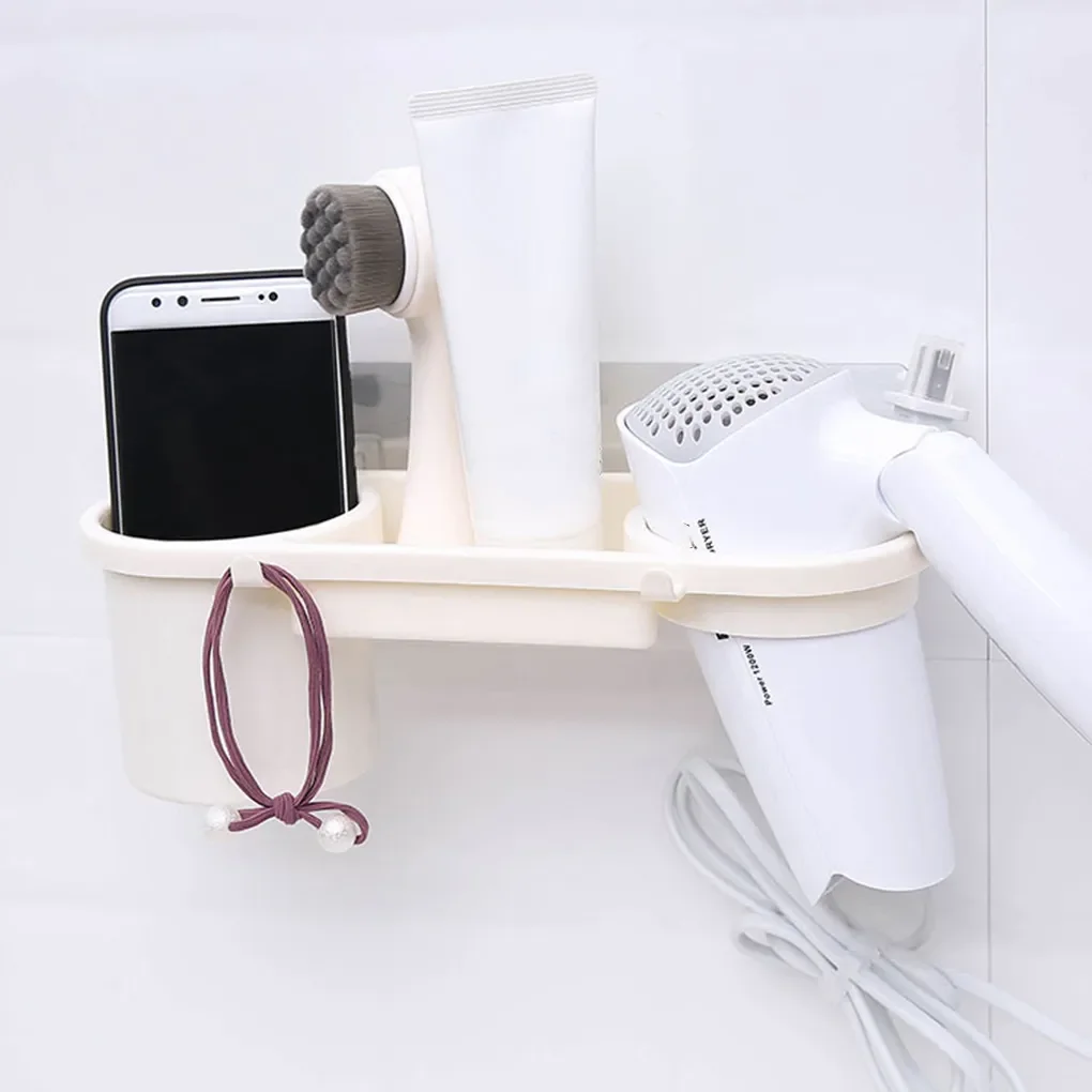 

Stylish Wall-Mounted Portable 1PC Creative Suction Cup Hair Dryer Holder Comb Rack Stand Bathroom Storage Racks, 154 Characters