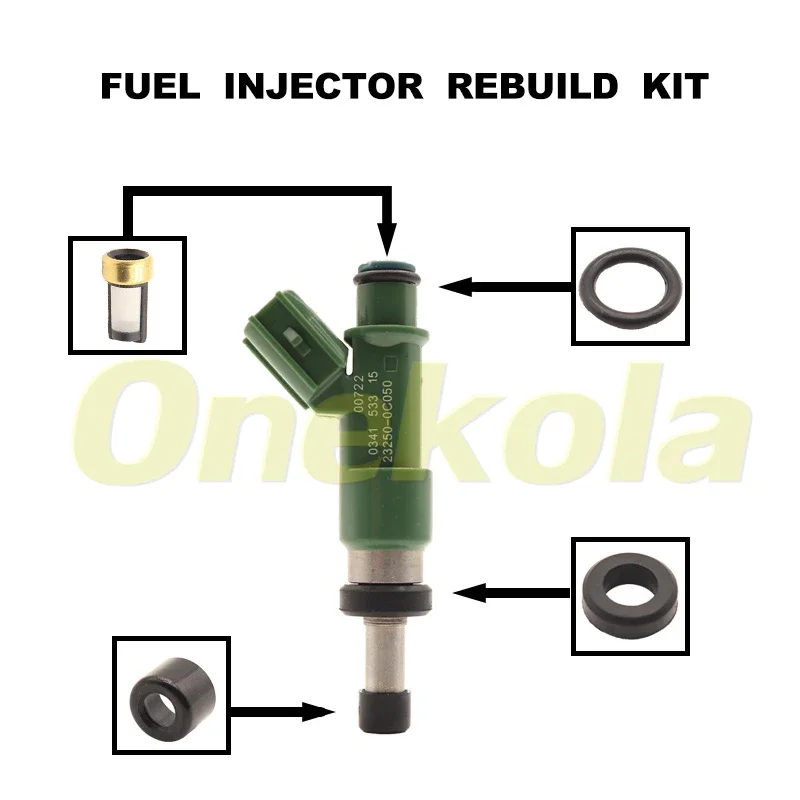 Ремкомплекты топливных форсунок для Toyota Hilux Vigo 2TR Стайлинг автомобиля 23250-0c050