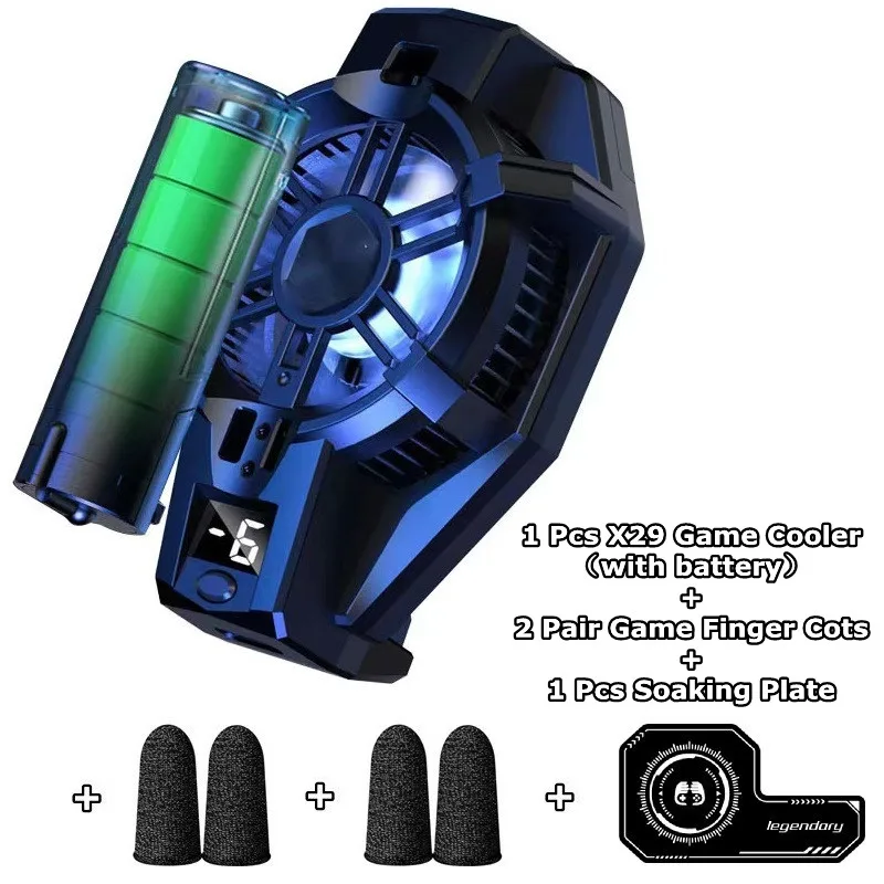 X29 портативный полупроводниковый радиатор из АБС-пластика, семейный охлаждающий вентилятор для PUBG, 2100 мАч, игровой кулер для IOS, Android, игровые аксессуары