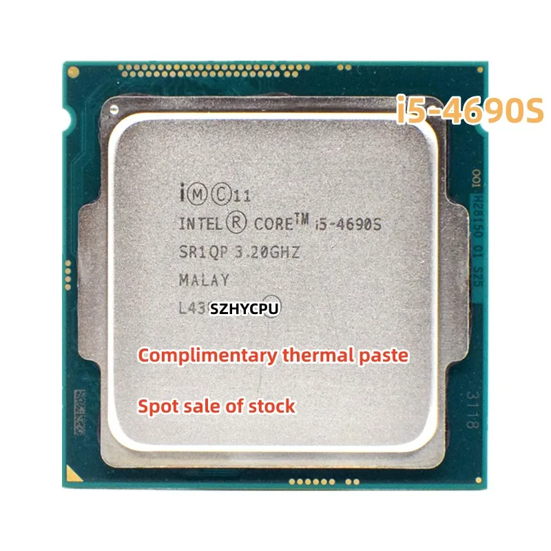 

Used Intel Core i5 4690S 3.2GHz Quad-Core 6M 65W LGA 1150 CPU Processor